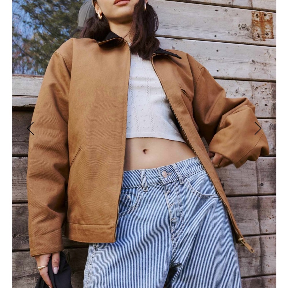 Barn Jacket with Corduroy Collar - Picture 2 of 3